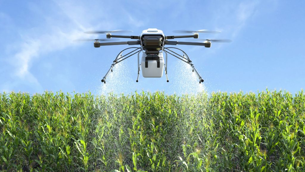 an aeriel drone used in crop management