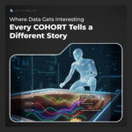 Archeology of cohort analysis visual showing layered data segments and user behavior patterns