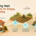 AI technology validating climate microinsurance claims for a flood-affected small enterprise.