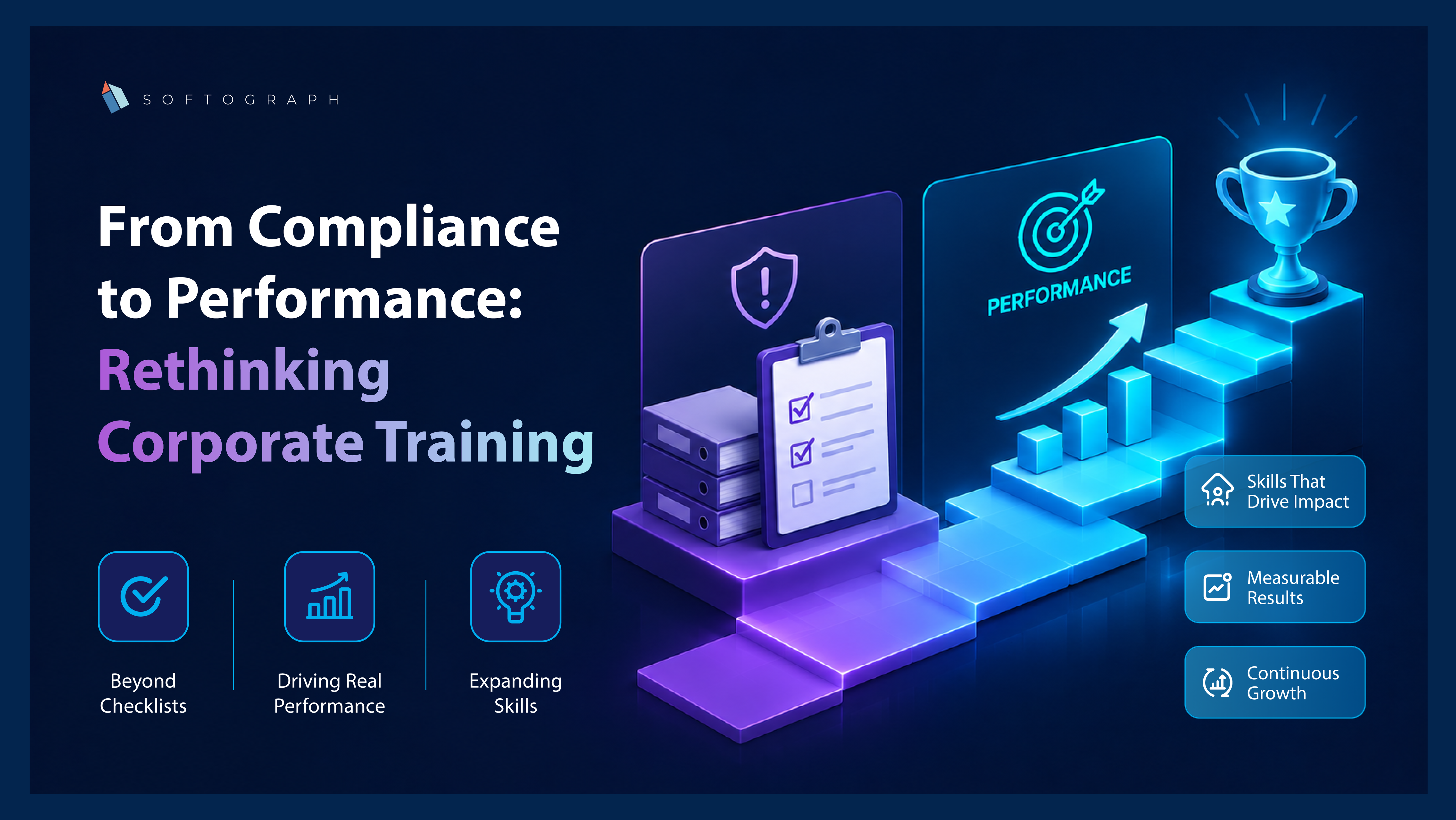 Rethinking corporate training dashboard showing AI-driven adaptive learning paths